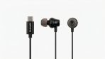GOPARTS GP-MX AUDIO Type-C Wired Earphones with HD Microphone & Deep Bass (USB-C In-Ear Handsfree, Black)
