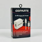 GOPARTS 2.4A Single USB Wall Charger Adapter with 1-Meter Type-C Charging Cable, Smart-IC Technology, Over-Current Protection - Image 5